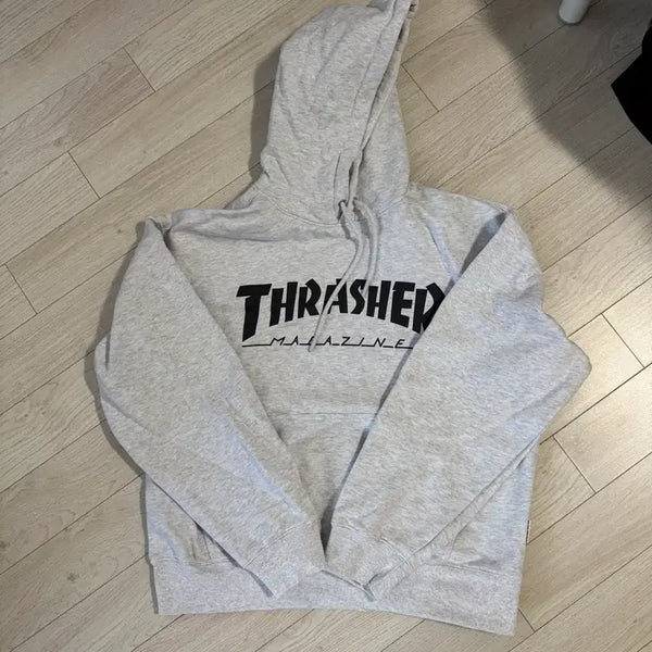 [BUNJANG] Thrasher Ash Grey Hoodie / 트래셔 후드 애쉬 그레이