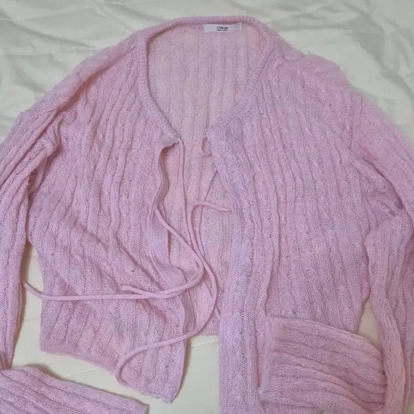[BUNJANG] 6ixty 6ix Cable Knit Cardigan / 식스앤식스 가디건