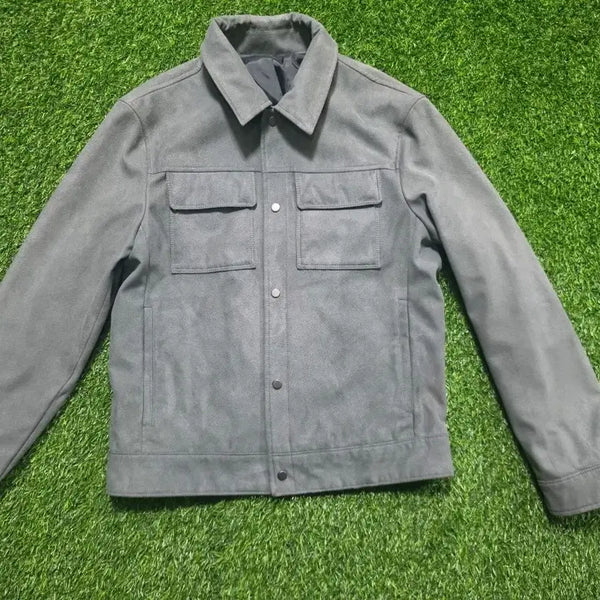 [BUNJANG] Mind Bridge Suede Grey Jacket (Size 95) / 마인드브릿지 스웨이드 그레이 자켓 95