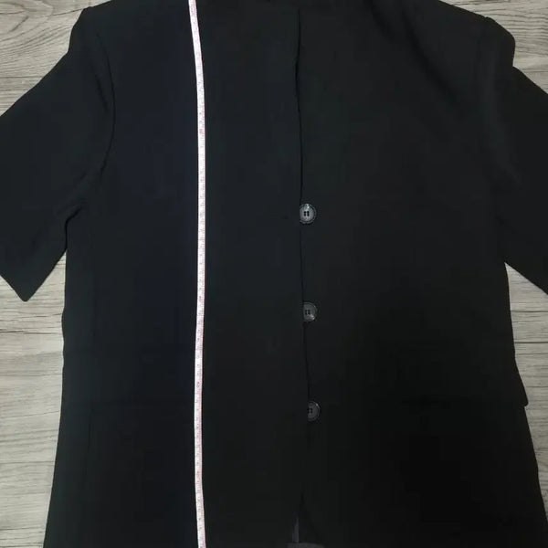 [BUNJANG] Black Short Sleeve Jacket / 반팔 블랙 자켓