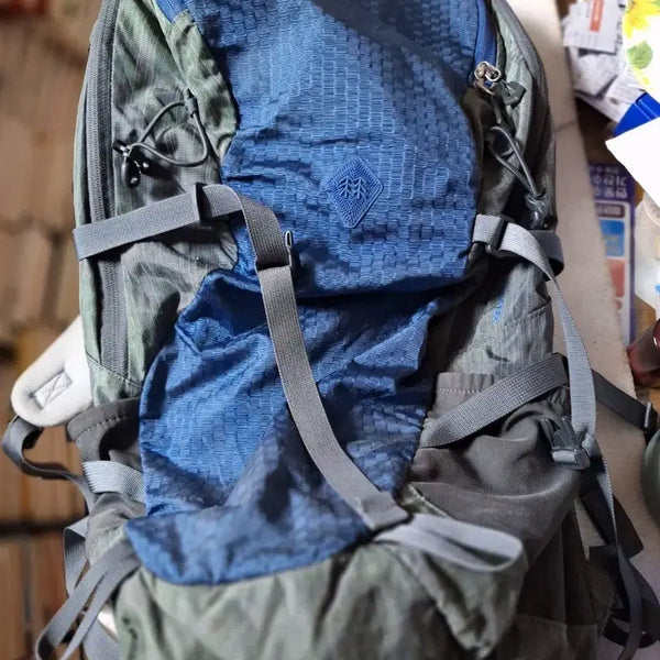 [BUNJANG] Kolon Hiking Backpack Khaki/Navy (Unused) E-BBX16-BLU / # 코오롱등산 배낭 카키/네이비(미사용): E-BBX16-BLU