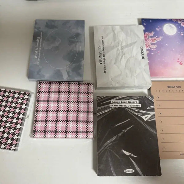 [BUNJANG] Bundle Set Various Designs Memo Pads / [일괄] 떡메모지  워너디스 텐바이텐 풍경 패컨 벚꽃 주간 등