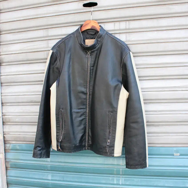 [BUNJANG] 90s Guess Leather Rider Jacket / 90s Guess 레더 라이더 자켓