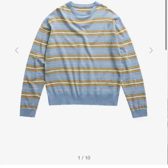 [BUNJANG] 999 Humanity EASY STRIPE KNIT (Blue) / 999휴머니티 EASY STRIPE KNIT (BLUE)