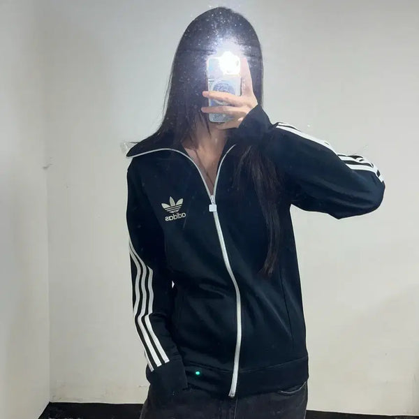 [BUNJANG] Adidas Black Europa Track Jacket / 아디다스 블랙 유로파 져지