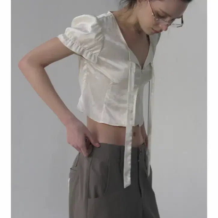 [BUNJANG] OVERDUELAIR Jacquard Blouse (Version 1) / 오버듀플레어 자카드 블라우스
