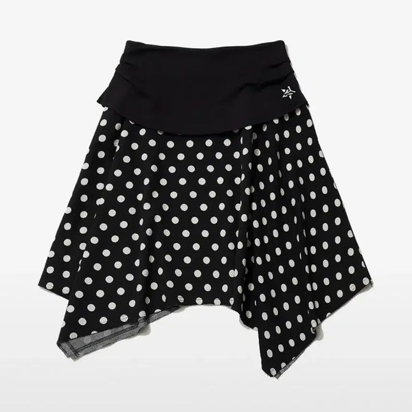 [BUNJANG] ITZAHAVIVE Dot Symbol Unbalanced Skirt / 잇자바이브 도트 스커트 DOT SYMBOL UNBALANCED SKIRT