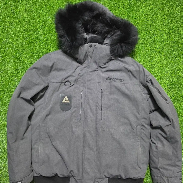 [BUNJANG] Discovery Expedition Goose Down Padded Jacket Grey / 디스커버리 구스다운 패딩 자켓 그레이