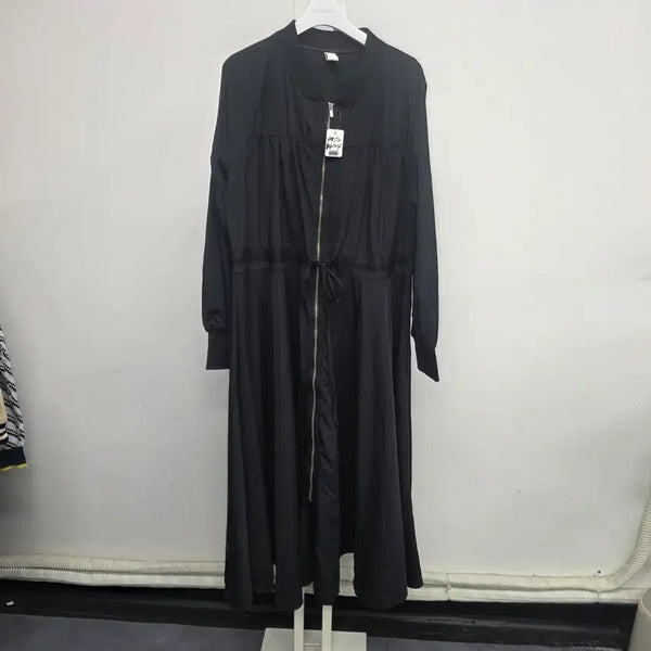 [BUNJANG] BABA Black Long Zip-Up Cardigan / 바바 블랙 롱 집업 가디건
