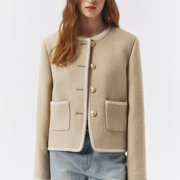 [BUNJANG] Dunst Boucle Tweed Beige Size S / 던스트 부클 트위드 베이지 s