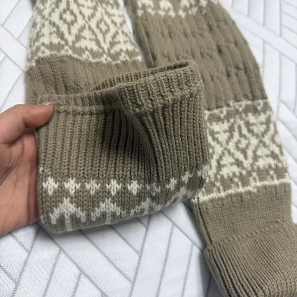 [BUNJANG] Pattern Knit Leg Warmers - Winter Socks / 따뜻한 패턴 니트 레그워머 겨울 양말 새상품