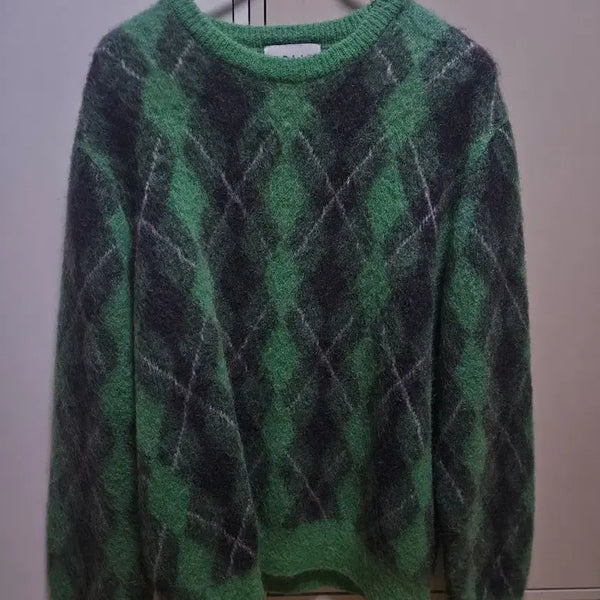 [BUNJANG] Solid Homme Argyle Knit / 솔리드 옴므 아가일 니트