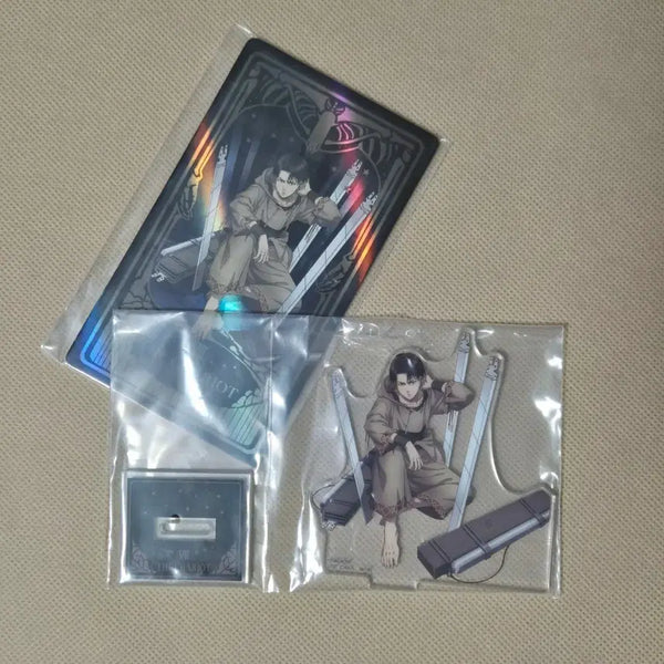 [BUNJANG] Attack on Titan Levi Acrylic Stand & Tarot Card Bundle Set / 진격의 거인 쿠지 리바이 아크릴 스탠드, 타로 카드 일괄