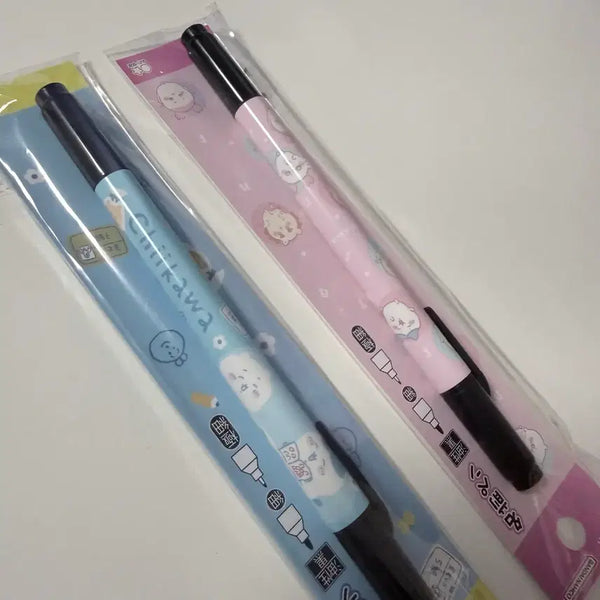 [BUNJANG] Chiikawa Name Pen 2 Set (Pink/Blue) / 치이카와 네임펜 2종 세트 핑크/블루
