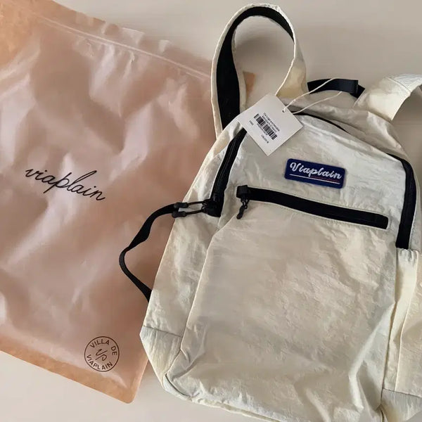 [BUNJANG] VIA PLAN Bagpack Cream / 비아플레인 백팩 크림