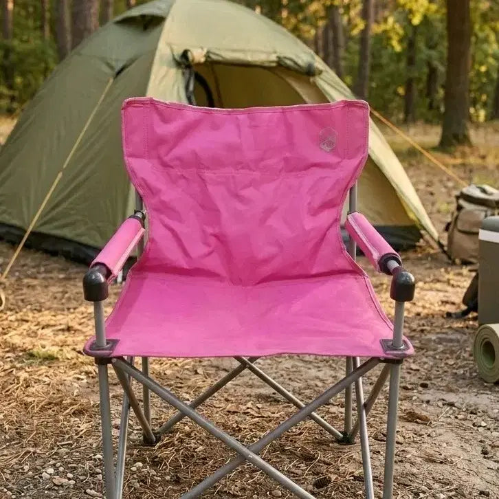 [BUNJANG] Pink Folding Camping Chair / 핑크색 캠핑 의자