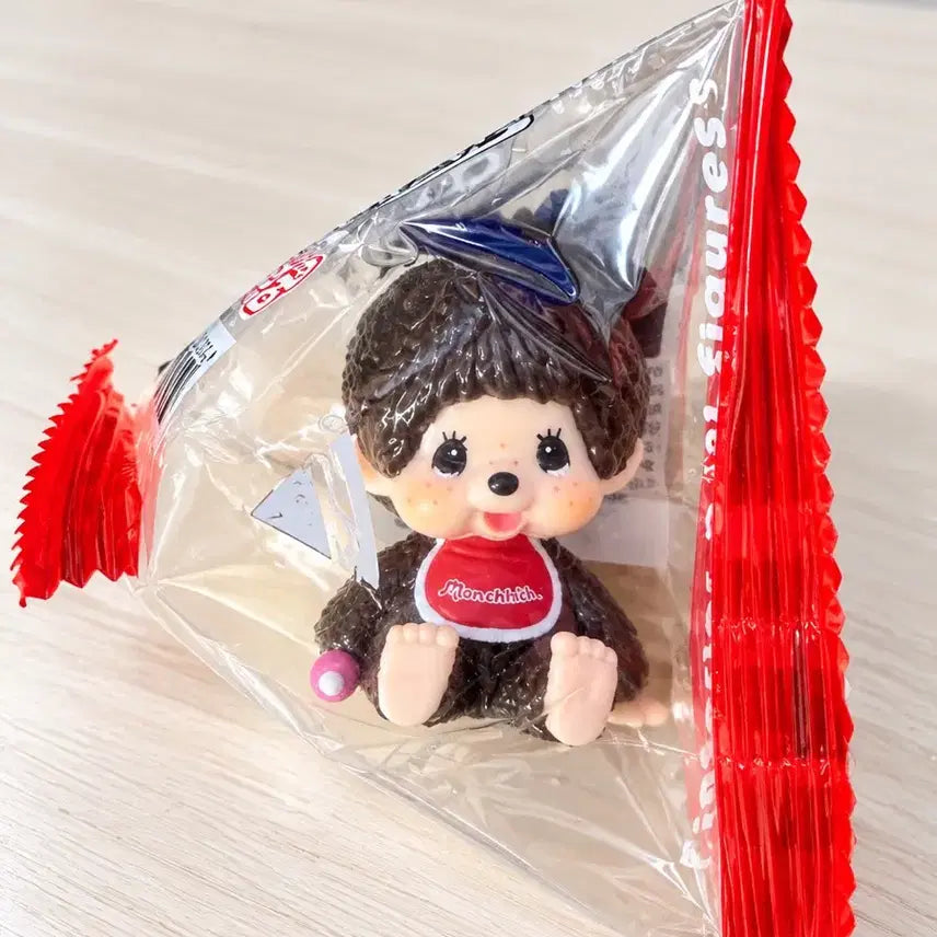 [BUNJANG] Monchhichi Mini Figure Red Bib / 몬치치 미니 피규어 판매합니다
