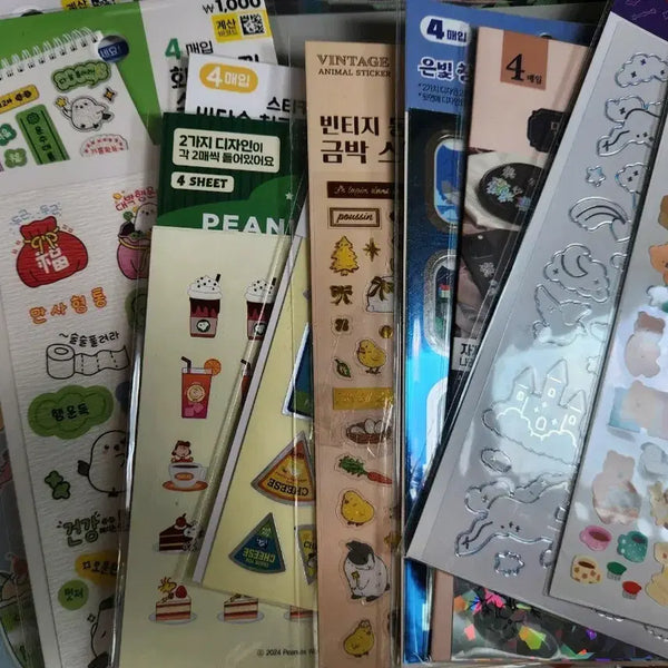 [BUNJANG] Daiso 16 Types Sticker Bundle Set / 다이소 스티커 16종 일괄