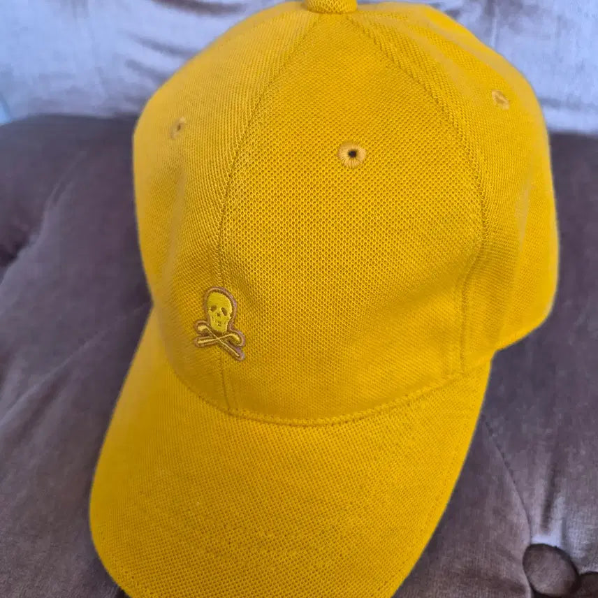 [BUNJANG] Marc &ロナ Essential Skull Ball Cap Mustard / 마크앤로나 에센셜 스컬 볼캡 캡모자