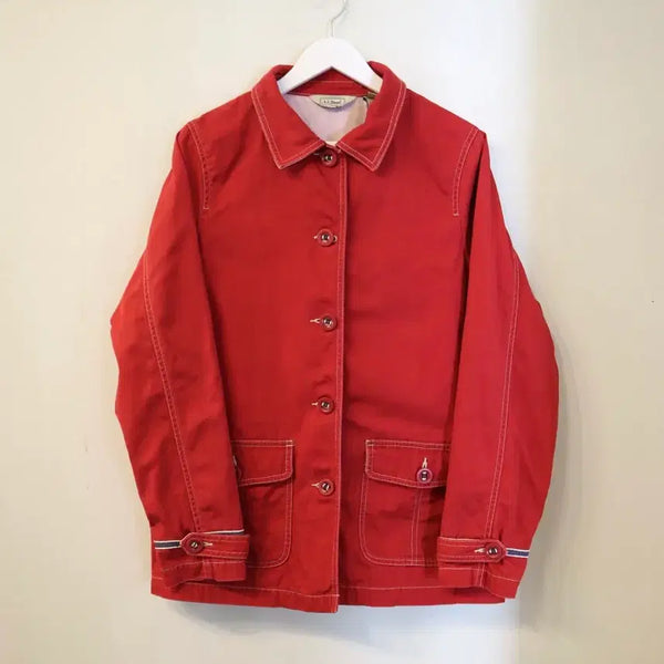 [BUNJANG] L.L.Bean Red Cotton Vintage Field Jacket / [희귀/레어] 빈티지 엘엘빈(L.L.Bean) 레드 코튼 필드 자켓 / 워크자켓