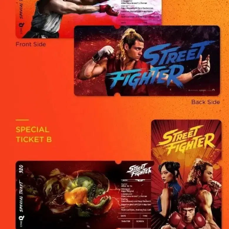 [BUNJANG] Street Fighter Special Ticket Set / 2개 세트) 스트리트파이터 스페셜티켓 스티 굿즈