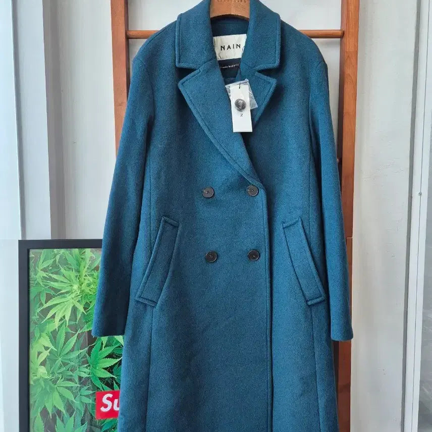 [BUNJANG] NAIN Premium Wool Coat - Teal / (새상품) NAIN 프리미엄울 코트 청록색