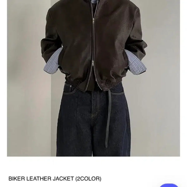 [BUNJANG] NTVT Leather Jacket / ntvt 가죽자켓