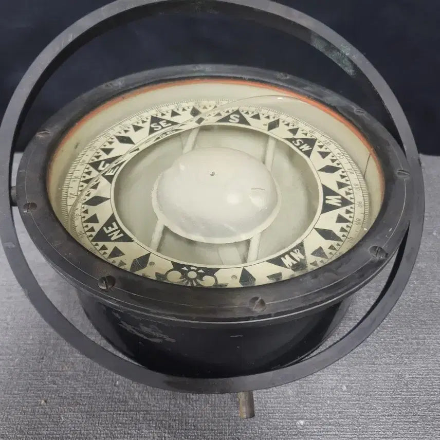 [BUNJANG] Vintage Gimbal Marine Compass / 빈티지 짐벌 선박용 나침판 실사용