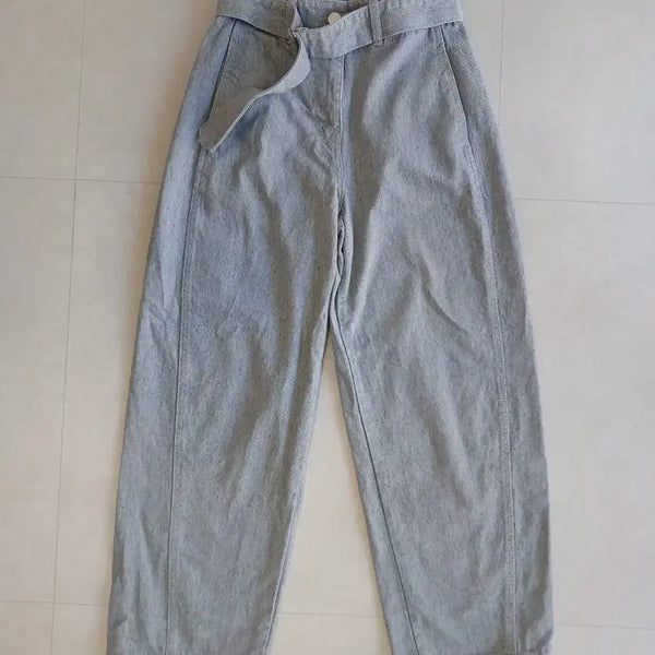 [BUNJANG] System Belted Denim Pants / 한섬 시스템 벨티드 데님 팬츠