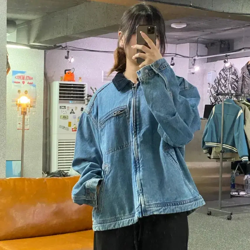 [BUNJANG] Vintage Blue Jacket / 빈티지 블루 자켓 B6169