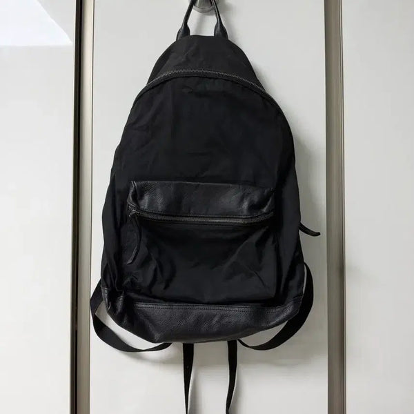 [BUNJANG] Hatching Room Leather Daypack Black / 해칭룸 레더 데이팩