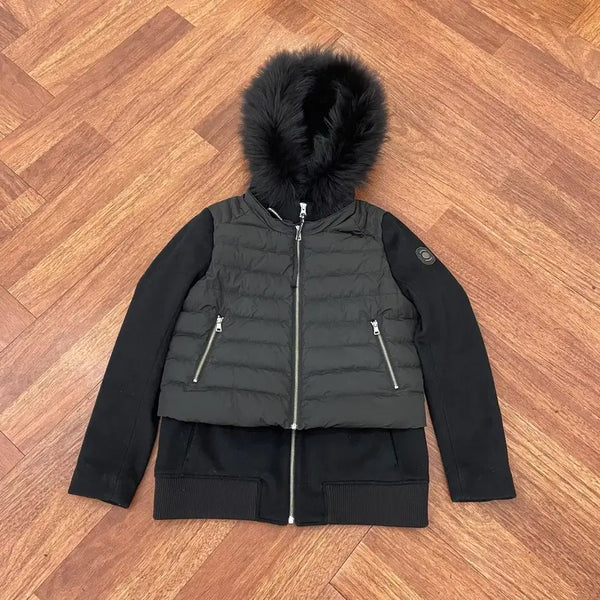 [BUNJANG] Women's Wide Angle Padded Wool Double Jacket / 여성 와이드앵글 패딩 모직 이중 자켓