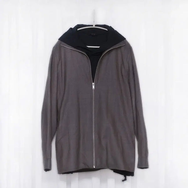 [BUNJANG] COS Pure Wool Zip-Up Pocketless Soft Jacket / 코스 (COS) 퓨어울 집업 포켓리스 소프트 자켓 (100-105)