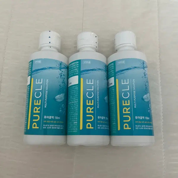 [BUNJANG] Purecle Multi-Purpose Solution Contact Lens Solution 150ml (3-Pack) / 퓨어클 렌즈세정액 150ml 3개새제품