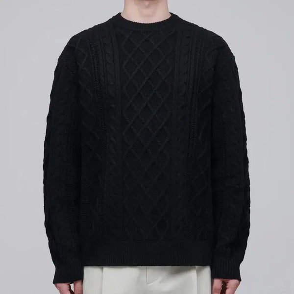 [BUNJANG] Musinsa Aran Cable Knit Sweater L / 무탠다드 아란케이블 니트 L 폴로 랄프로렌 하울린 같은 피셔맨 니트 L