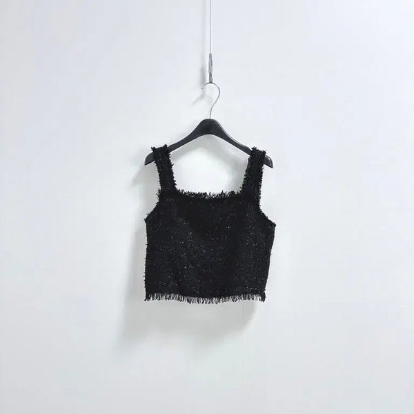[BUNJANG] La Plus Black Bustier Top / 라플라 블랙 뷔스티에 탑