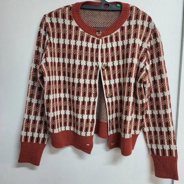 [BUNJANG] Check Pattern Cardigan / 체크 패턴 가디건