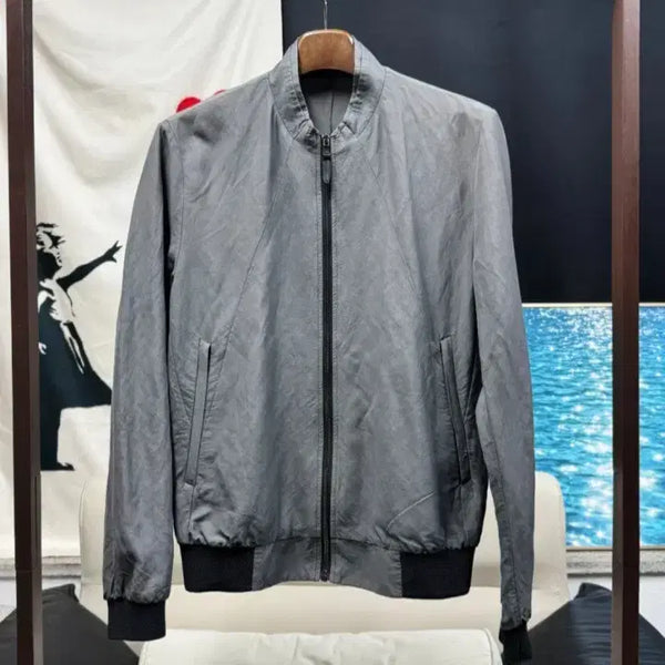 [BUNJANG] TIME Linen Blouson Charcoal Grey / 남성100) 타임 린넨 블루종 차콜그레이