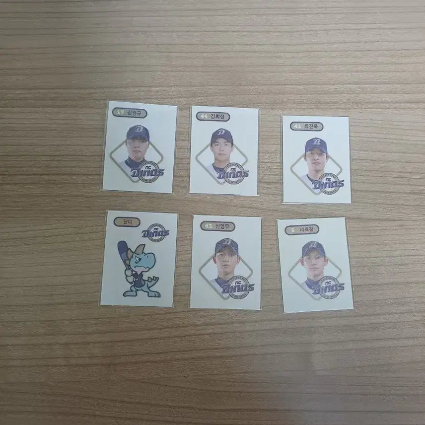 [BUNJANG] NC Ddakji Sticker 6 Types / KBO빵 NC 띠부씰 6종