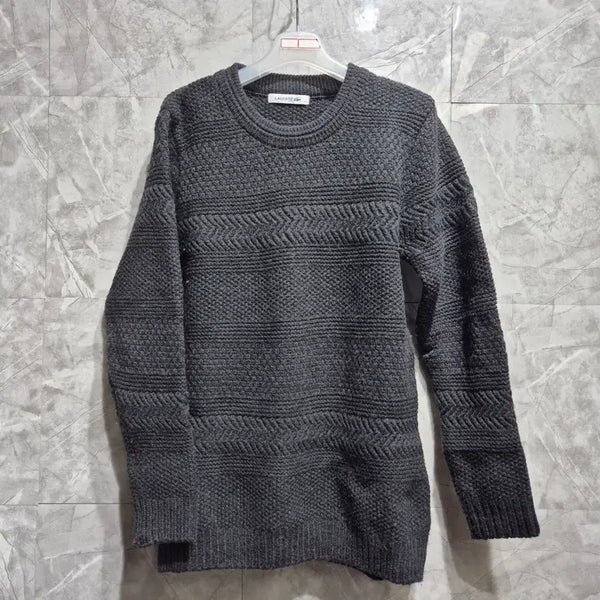 [BUNJANG] Lacoste Knit Sweater Gray / 라코스테 니트 그레이