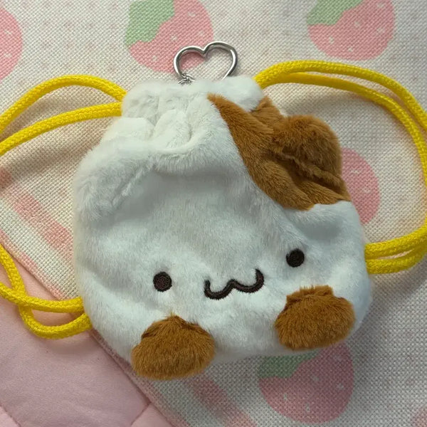 [BUNJANG] Pompompurin Muffin Drawstring Pouch Bag Keychain / 폼폼푸린 머핀 복주머니 복조리 파우치 가방 키링