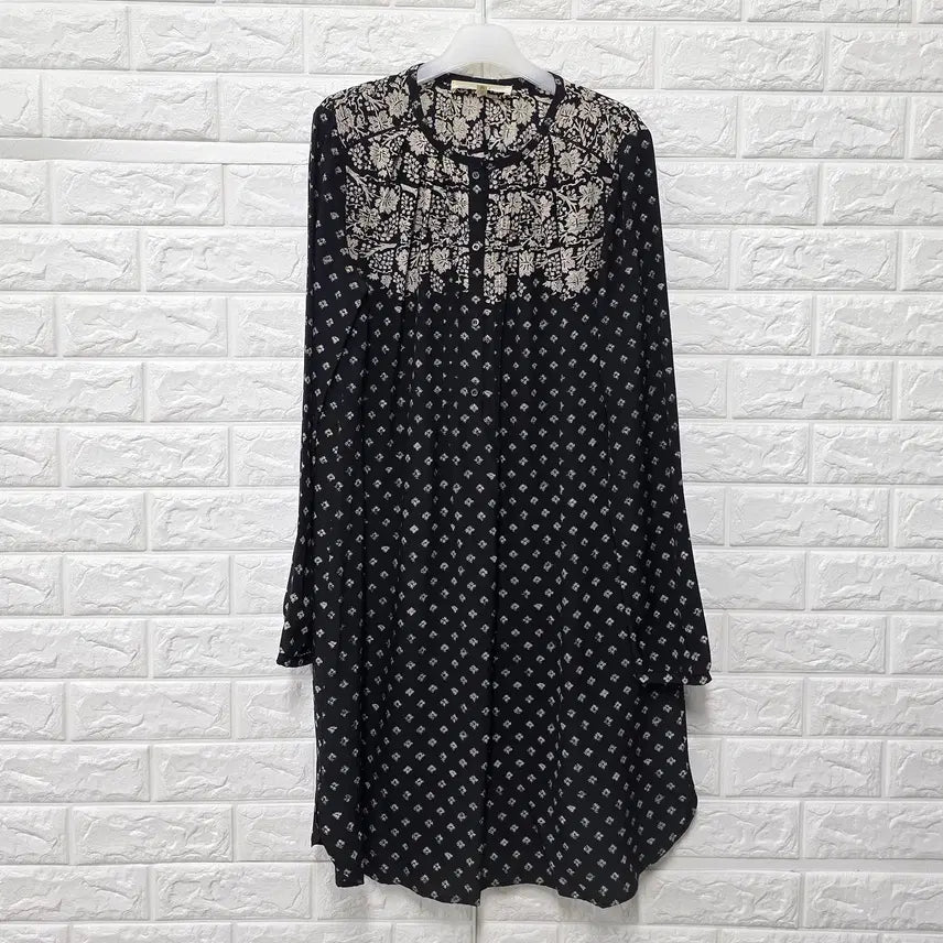 [BUNJANG] Vanessa Bruno Athe Silk Pattern Long Dress / M-L 아떼 바네사브루노 100% 실크 패턴 롱 원피스 F435