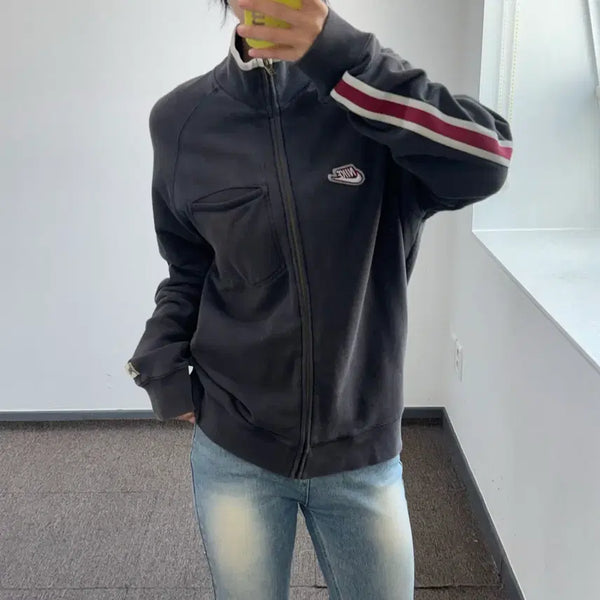 [BUNJANG] Nike Navy Back Point Zip-Up / Nike 나이키 네이비 백 포인트 집업