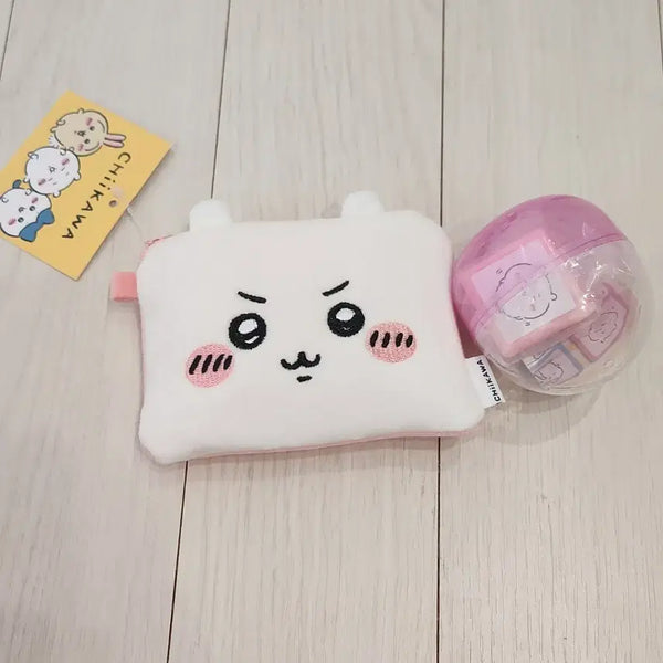 [BUNJANG] Chiikawa Mini Pouch & Double Stamp Set / 치이카와 뉴 미니 파우치, 더블스탬프 SET
