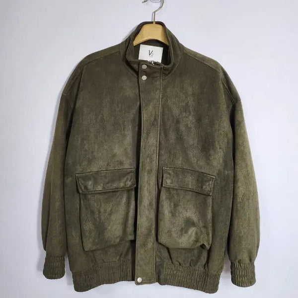 [BUNJANG] VTWO Oversized Suede Outer Jacket / 브이투(VTWO)의 오버사이즈 스웨이드 아우터 115 3XL 새제품급