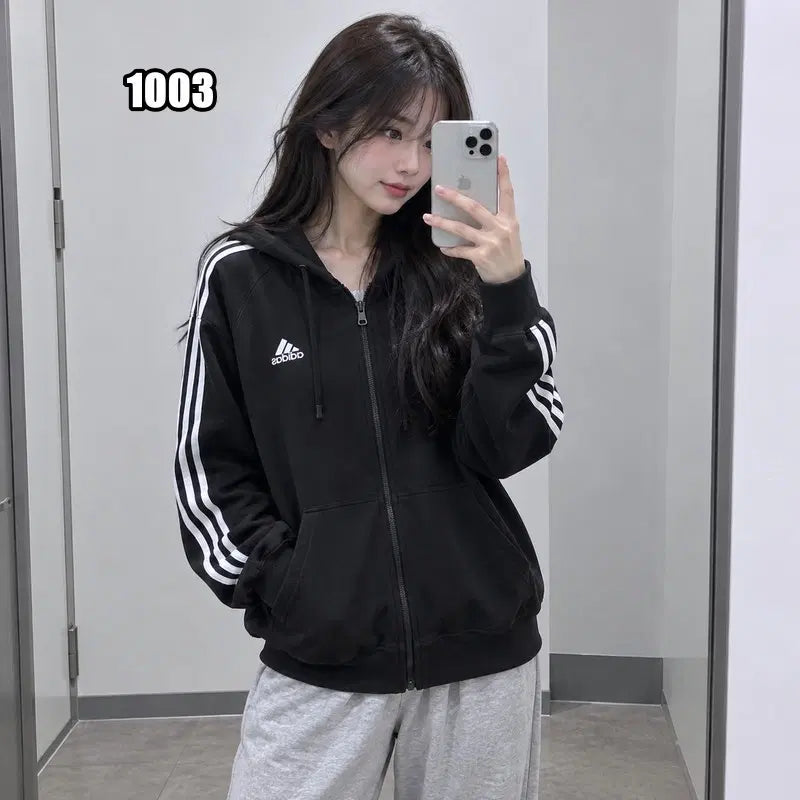 [BUNJANG] Adidas Essential 3-Stripes Hoodie / M 아디다스 에센셜 3-스트라이프 후드