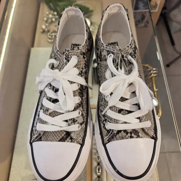 [BUNJANG] Spris Python Platform Sneakers / 스프리스 파이톤 키높이 스니커즈