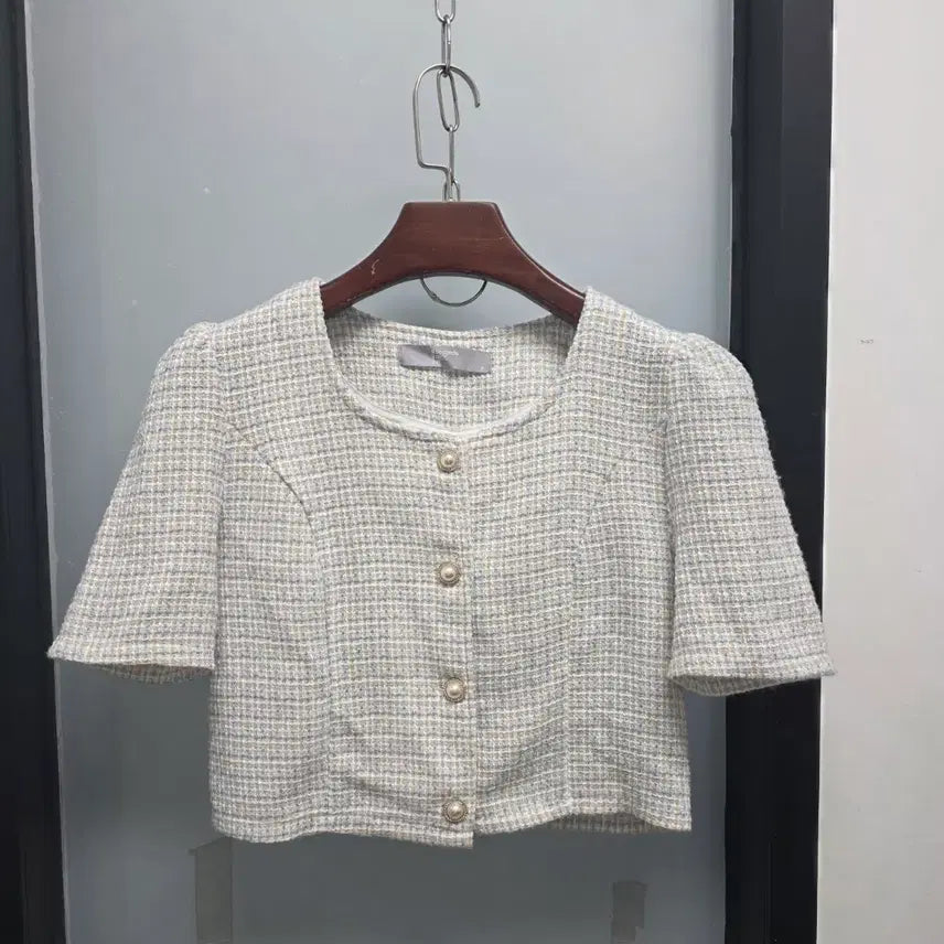 [BUNJANG] 8seconds Tweed Puff Jacket / 에잇세컨즈 트위드 퍼프 자켓