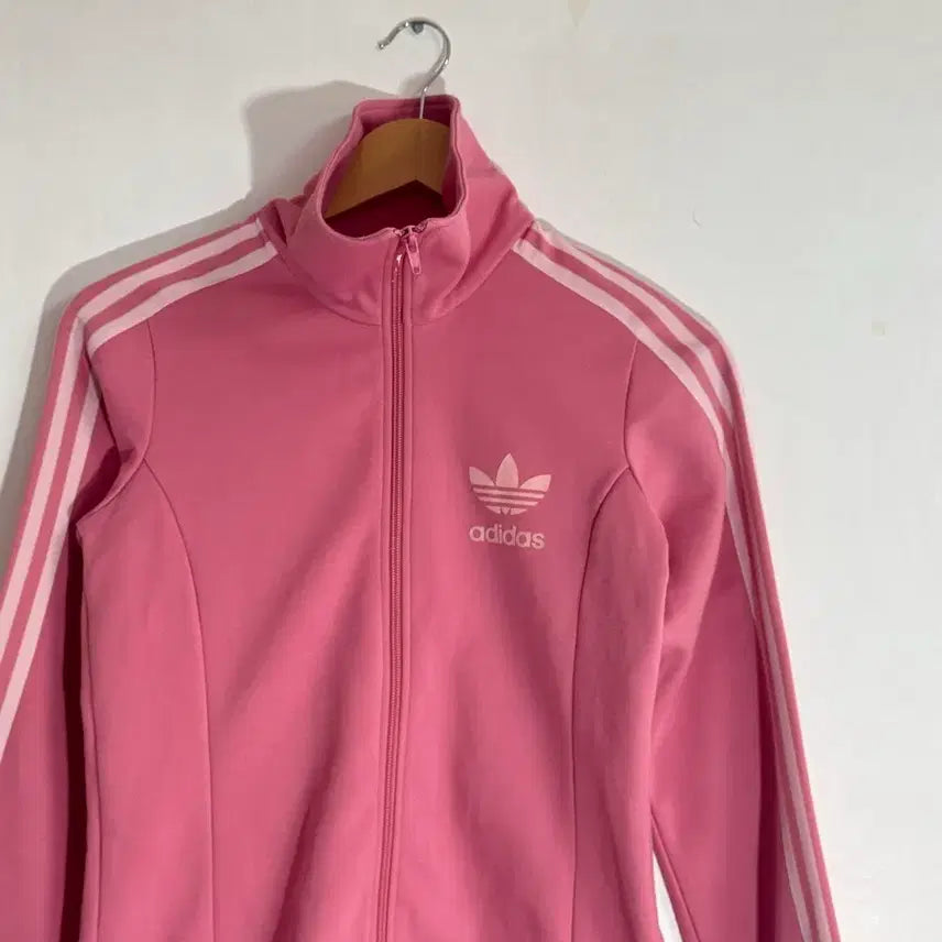 [BUNJANG] Adidas Pink Firebird Track Zip-Up Jacket / 아디다스 핑크 파이어버드 트랙집업