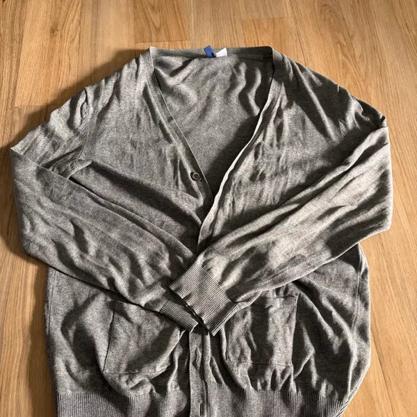 [BUNJANG] Gray Melange Cardigan / 가디건 그레이 멜란지